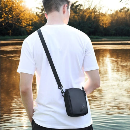 Mini sacoche Noir imperméable | Kovan Black / Cuir / Tissu