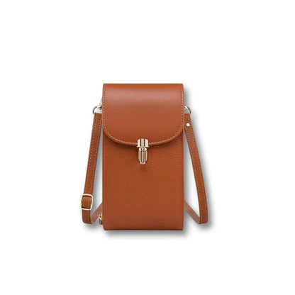 Mini Sacoche Tendance en Cuir Femme | Zaria Brun / Cuir