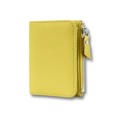 petit porte monnaie cuir femme | Naya Jaune