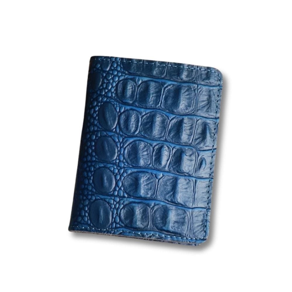 petit porte monnaie en crocodile | Elsar Bleu