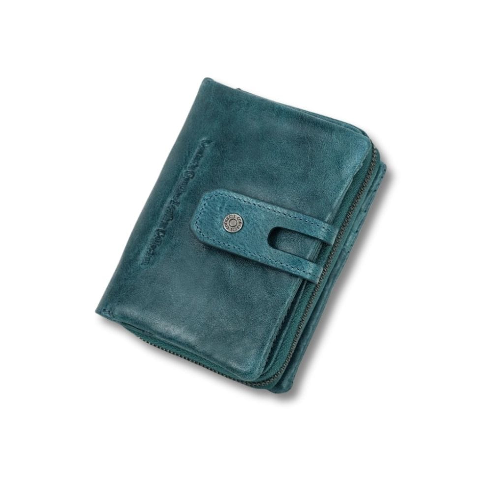 Petit Porte Monnaie Femme Original Bleu