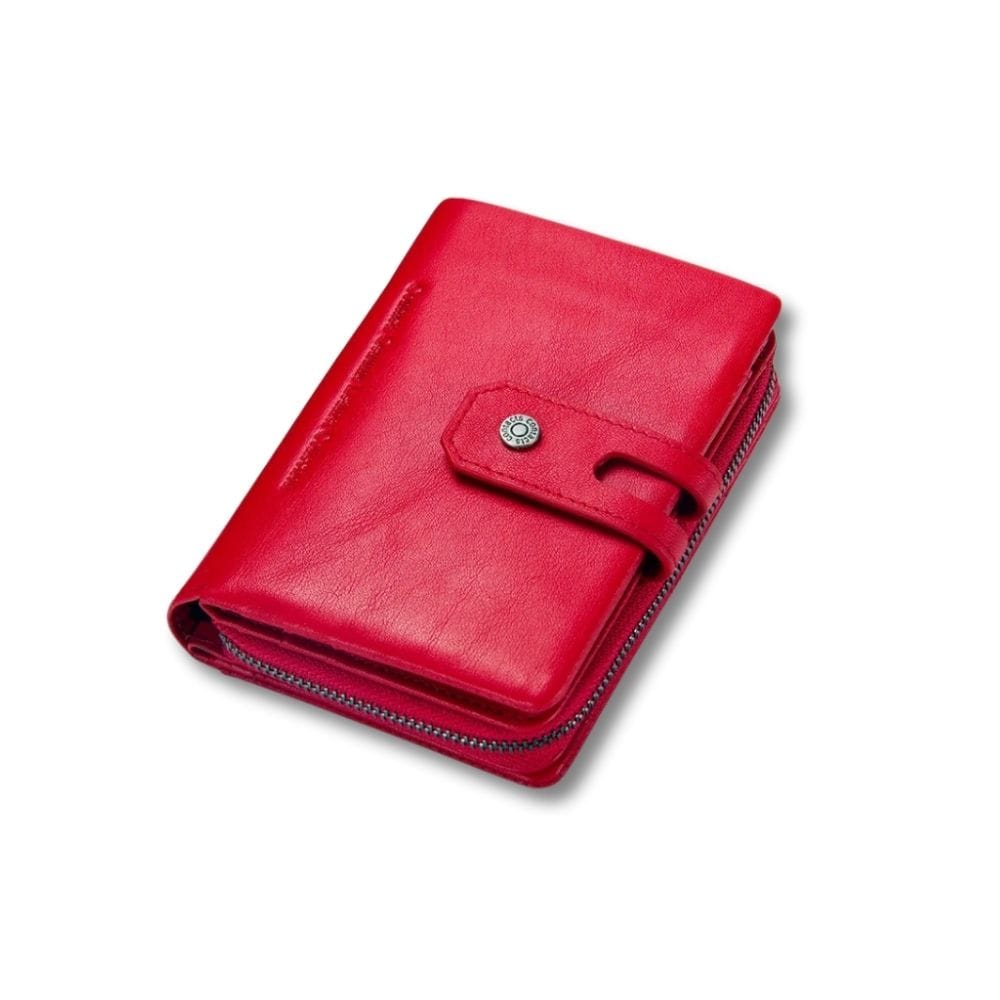 Petit Porte Monnaie Femme Original Rouge