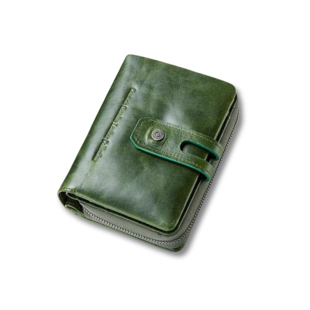 Petit Porte Monnaie Femme Original Vert
