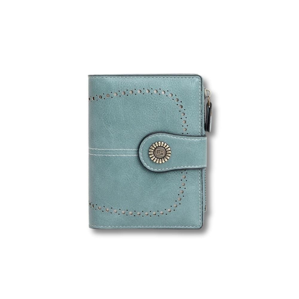 Petit Porte Monnaie Souple Femme | Vania Bleu Ciel