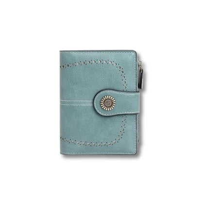 Petit Porte Monnaie Souple Femme | Vania Bleu Ciel