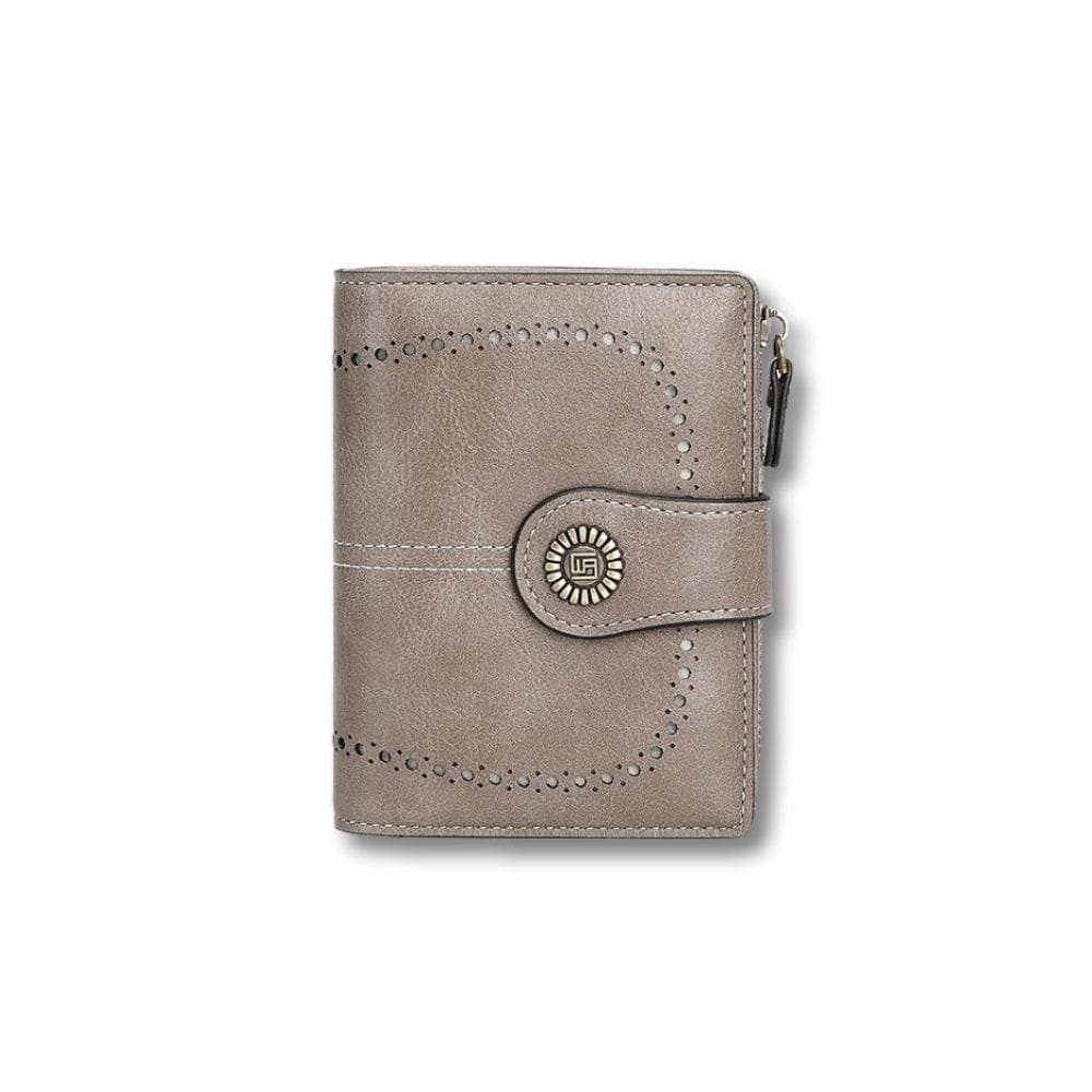 Petit Porte Monnaie Souple Femme | Vania Gris