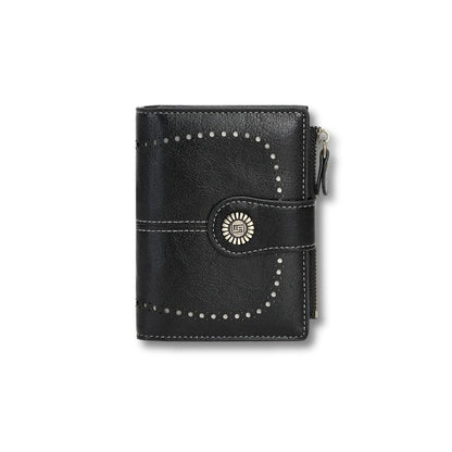 Petit Porte Monnaie Souple Femme | Vania Noir