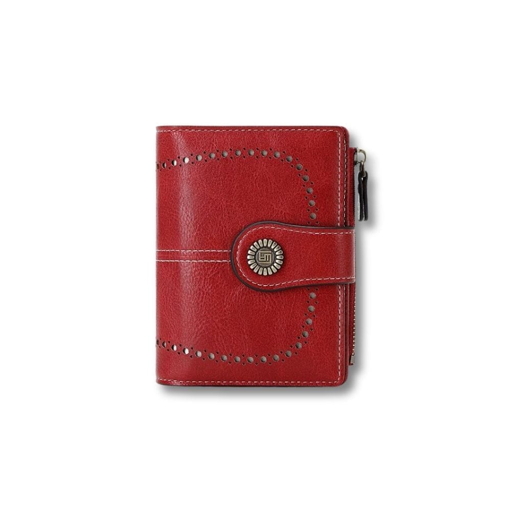 Petit Porte Monnaie Souple Femme | Vania Rouge