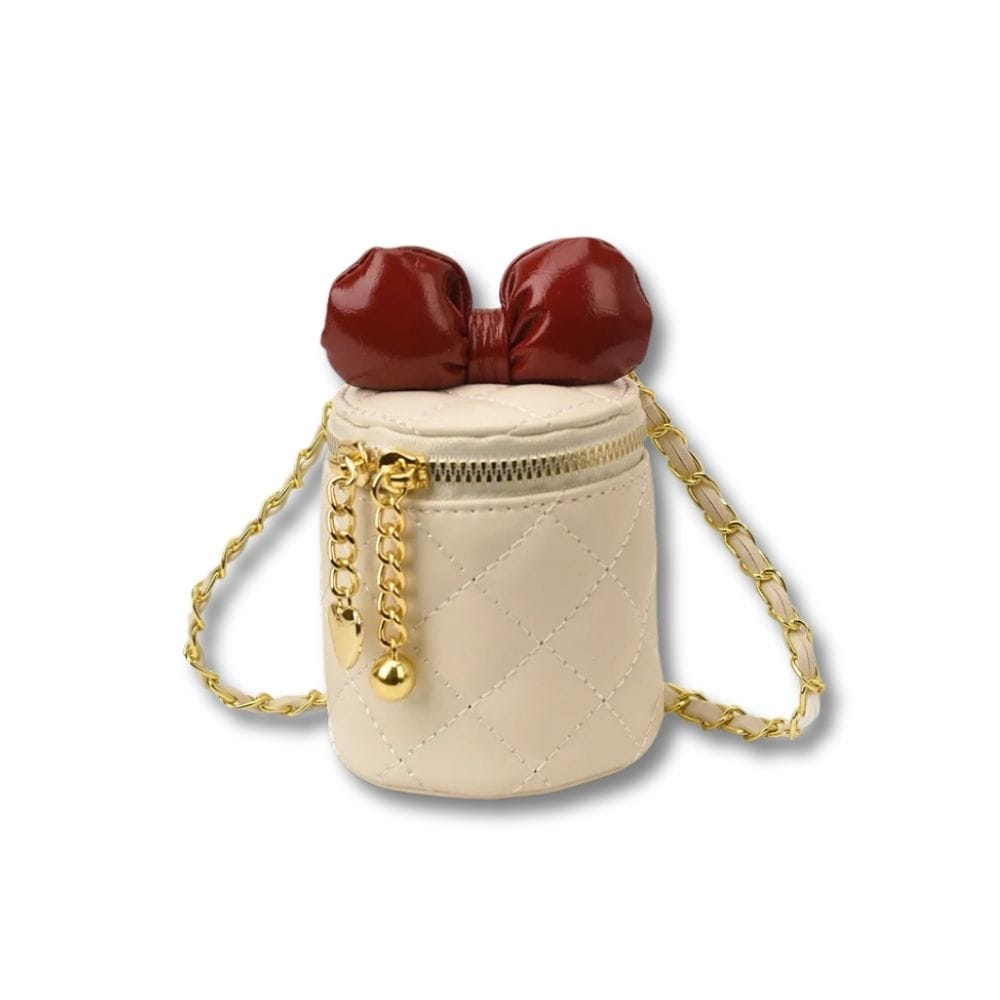 Petit Sac en Cuir pour Fille | Nina Beige