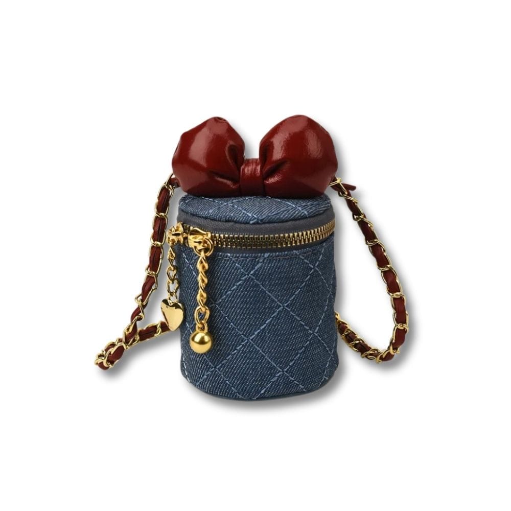 Petit Sac en Cuir pour Fille | Nina Bleu