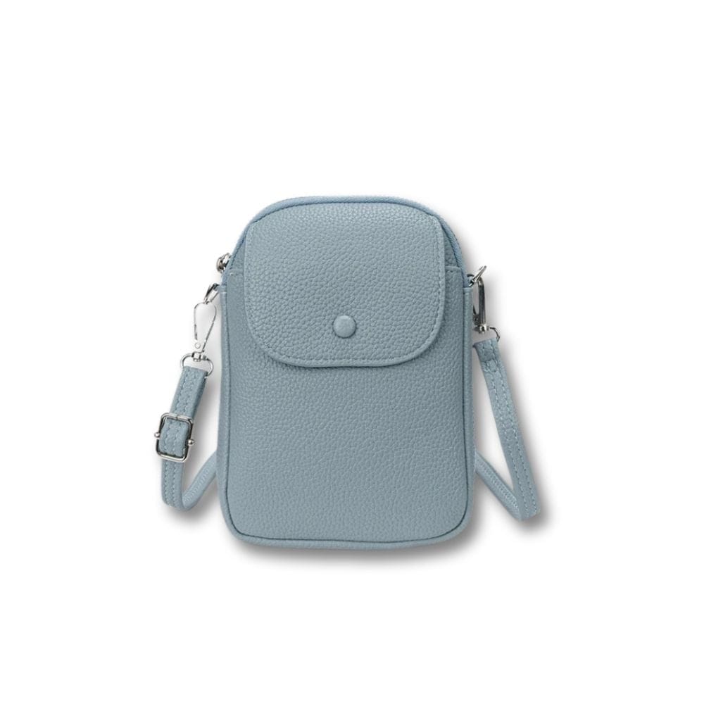Petit Sac Sacoche à Bandoulière Femme | Naïa Bleu / cuir