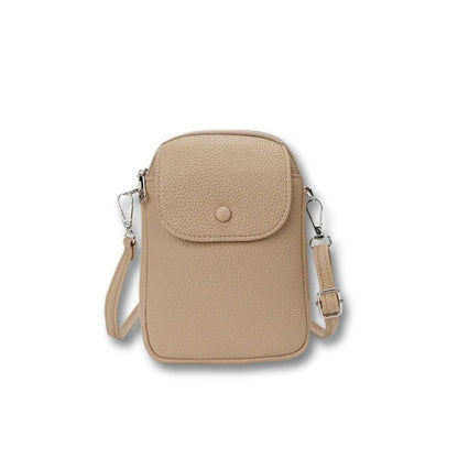 Petit Sac Sacoche à Bandoulière Femme | Naïa Kaki / cuir