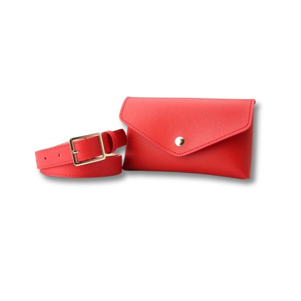 Petite Banane en Cuir Femme | Célia Red