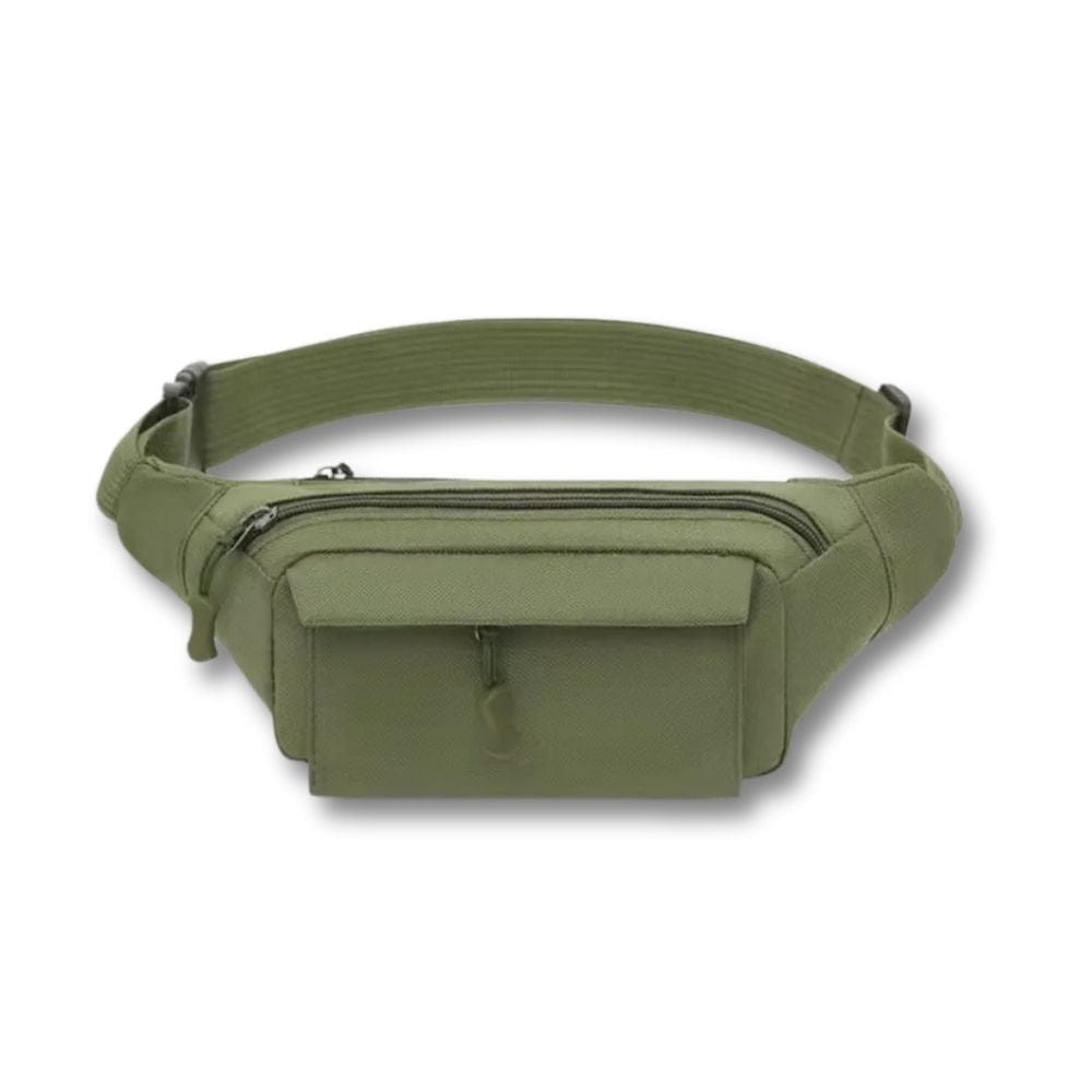 Petite Sacoche Banane Militaire | Adar Vert / Tissu