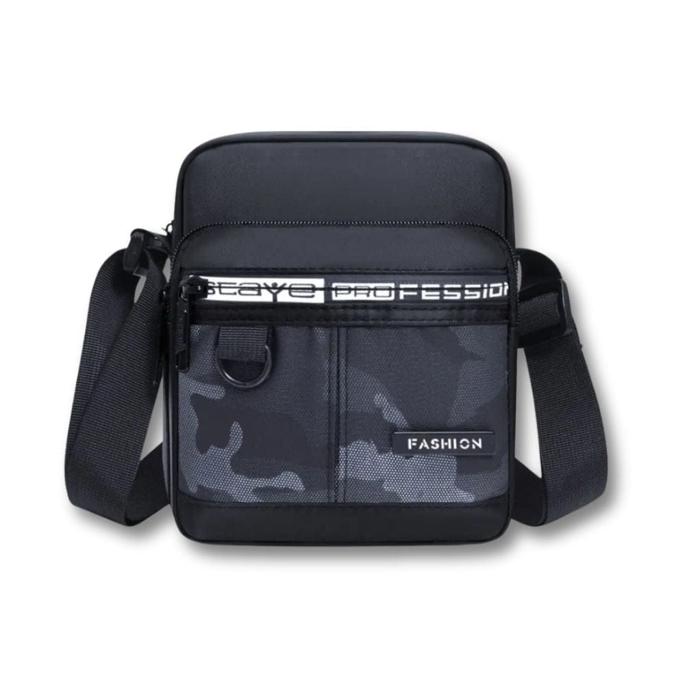 Petite Sacoche garçon Militaire | Irven Black Vertical / Nylon