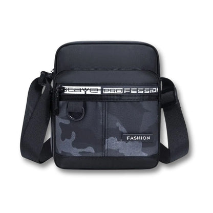 Petite Sacoche garçon Militaire | Irven Black Vertical / Nylon