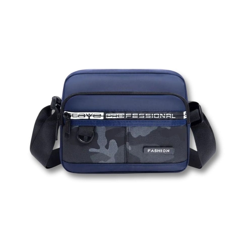Petite Sacoche garçon Militaire | Irven Blue Horizontal / Nylon