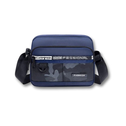 Petite Sacoche garçon Militaire | Irven Blue Horizontal / Nylon