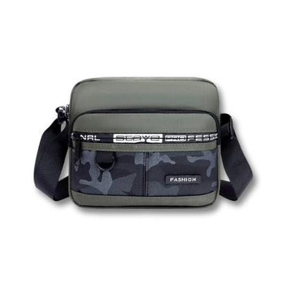 Petite Sacoche garçon Militaire | Irven Green Horizontal / Nylon