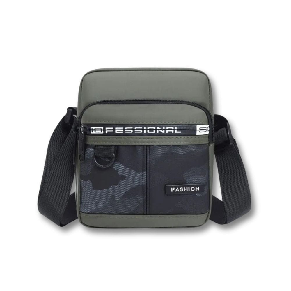 Petite Sacoche garçon Militaire | Irven Green Vertical / Nylon