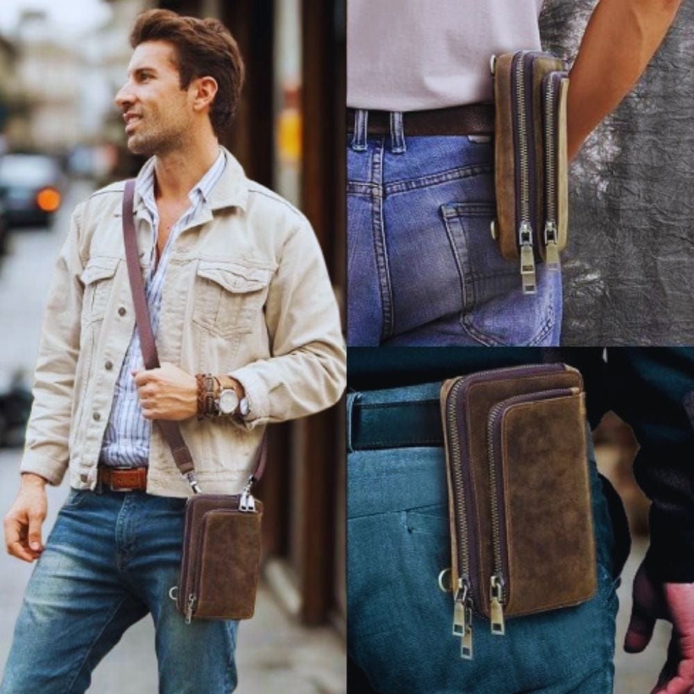 Petite Sacoche Homme Cuir | Erynd Café