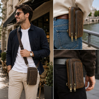 Petite Sacoche Homme Cuir | Erynd Café