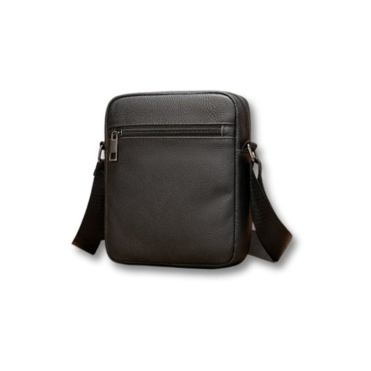 Petite Sacoche Homme | Ténor Noir / Cuir