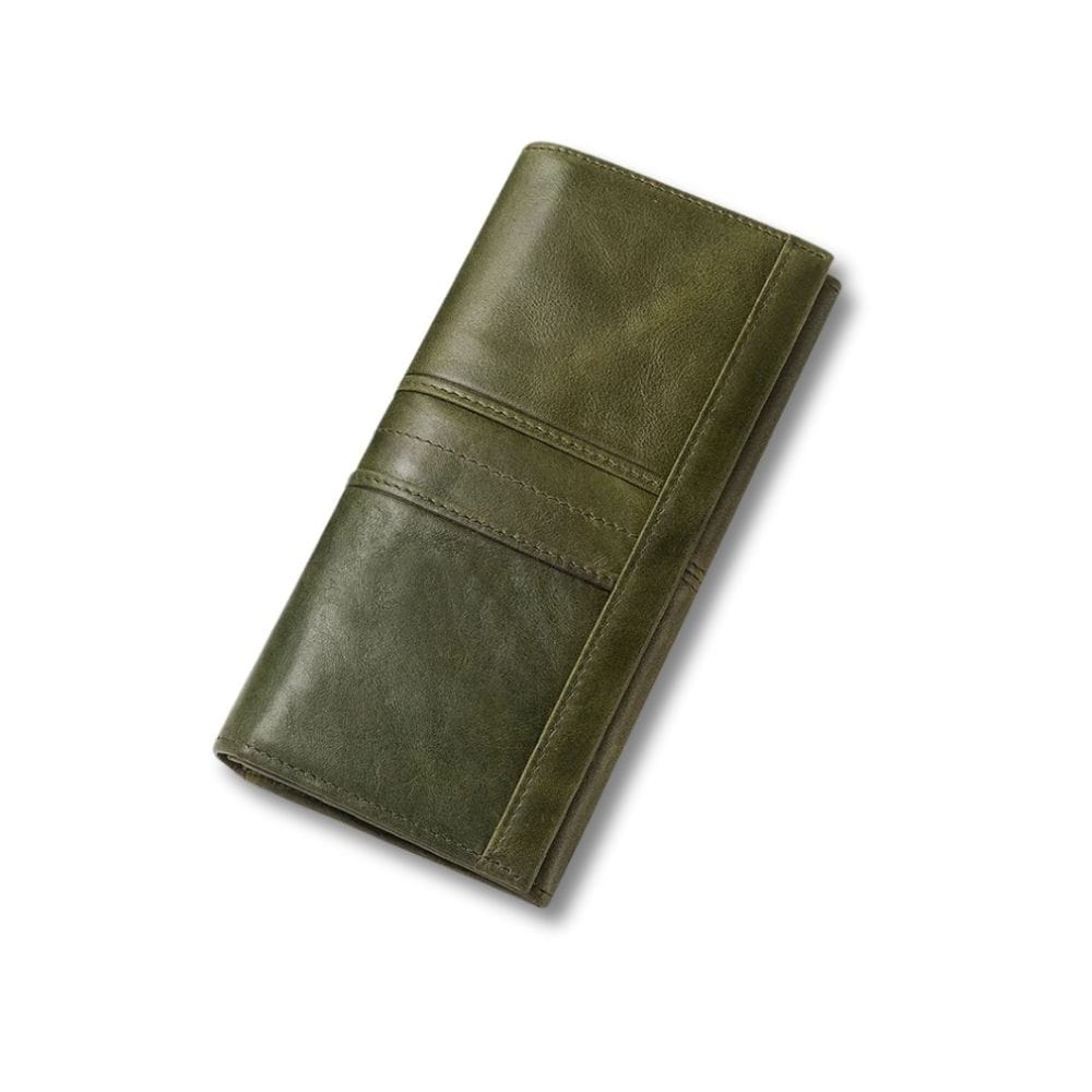 Pochette en Cuir Femme | Aléa Vert