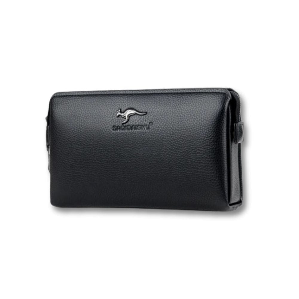 Pochette Sacoche | Vasco Noir / cuir