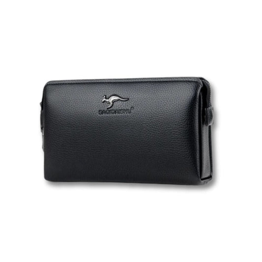 Pochette Sacoche | Vasco Noir / cuir