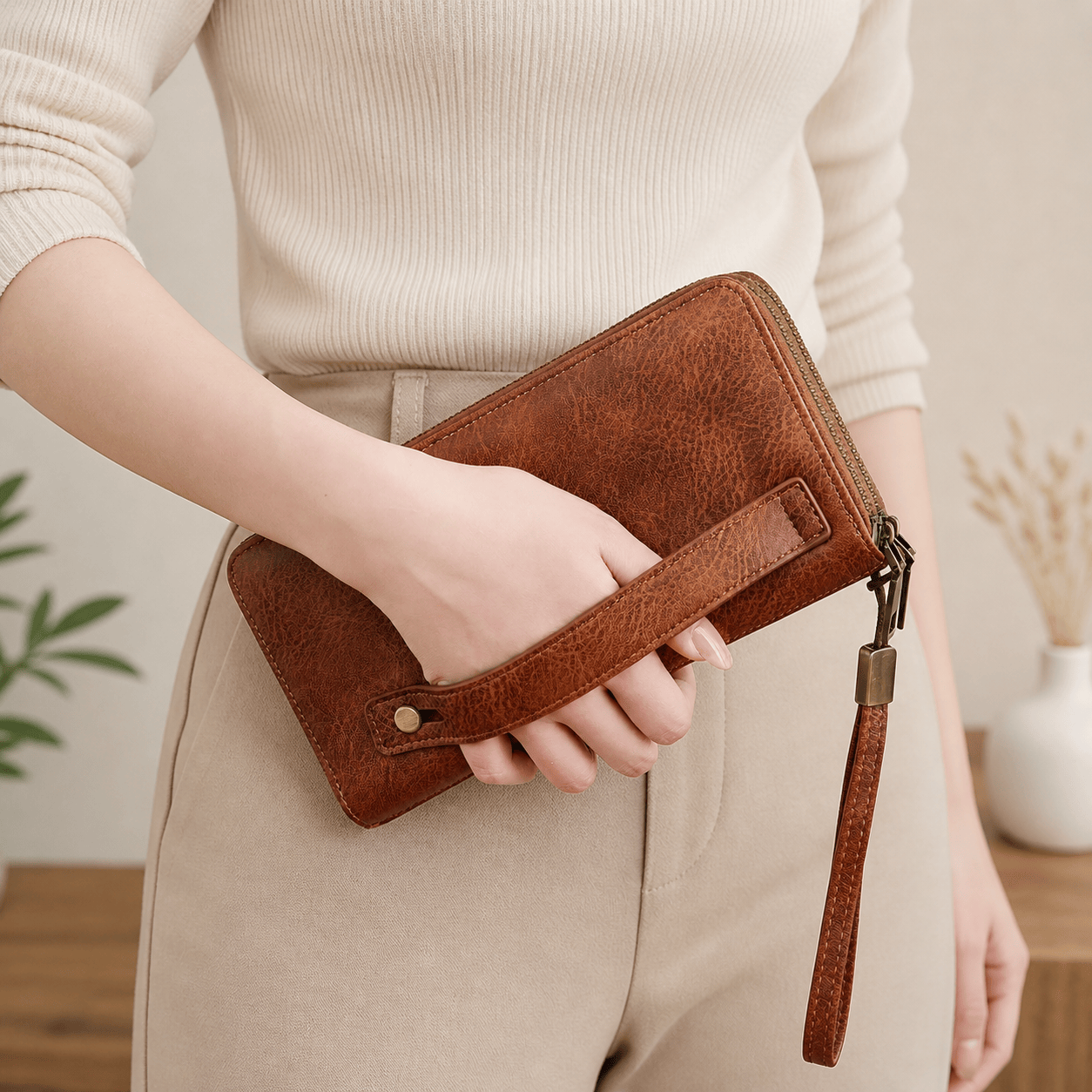 Pochette Téléphone Cuir Femme | Nolia