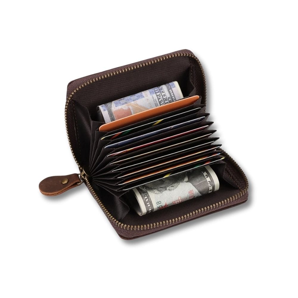 Porte Carte Cuir Homme Luxe | Daren Marron