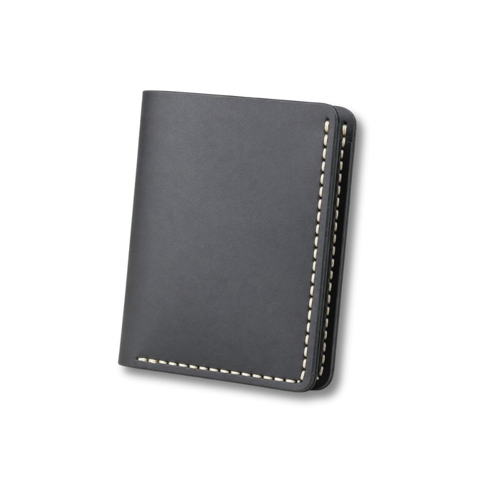 Porte Carte en Cuir pour Homme | Nox Noir vertical