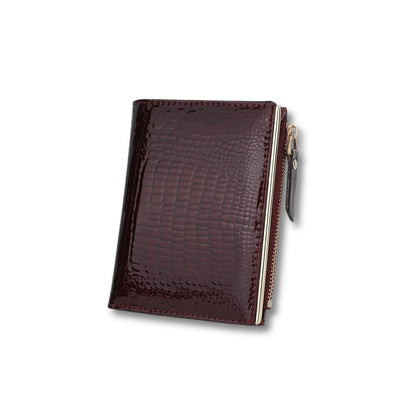 Porte Carte et Porte Monnaie Femme | Elvia Rouge Foncé