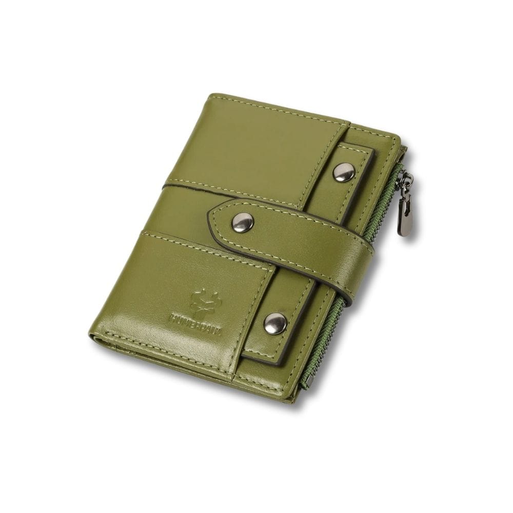 Porte Cartes Porte Monnaie Femme | Mavie Vert