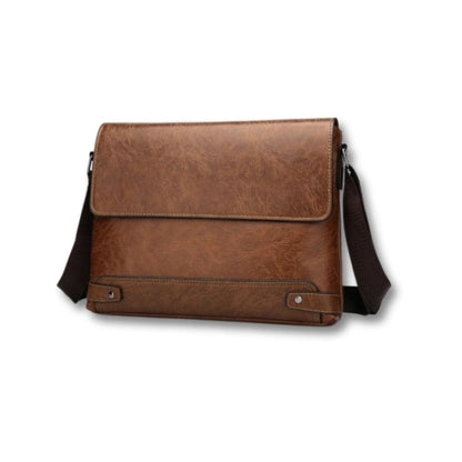 Porte Document Sacoche Homme | Solis Kaki / Cuir