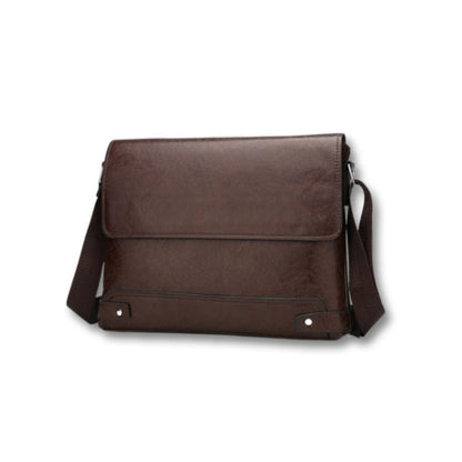 Porte Document Sacoche Homme | Solis Marron / Cuir
