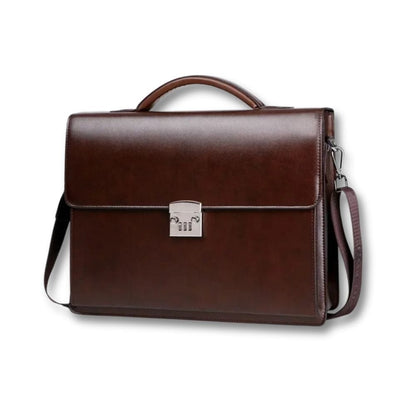 Porte Documents Sacoche Moderne | Baltor Brun / Cuir