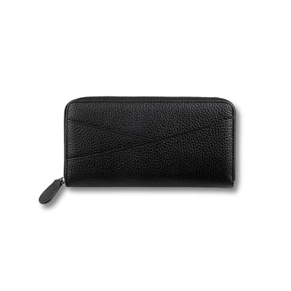 Porte Feuille Cuir Zippé | Nolia Noir