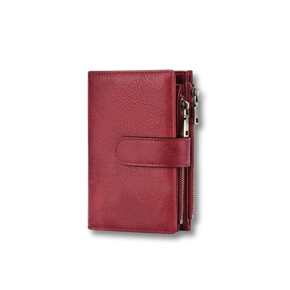 Porte Feuille Femme 3 Volets | Sora Rouge