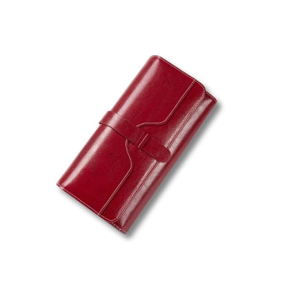 Porte Feuille Femme Cuir | Elora Rouge