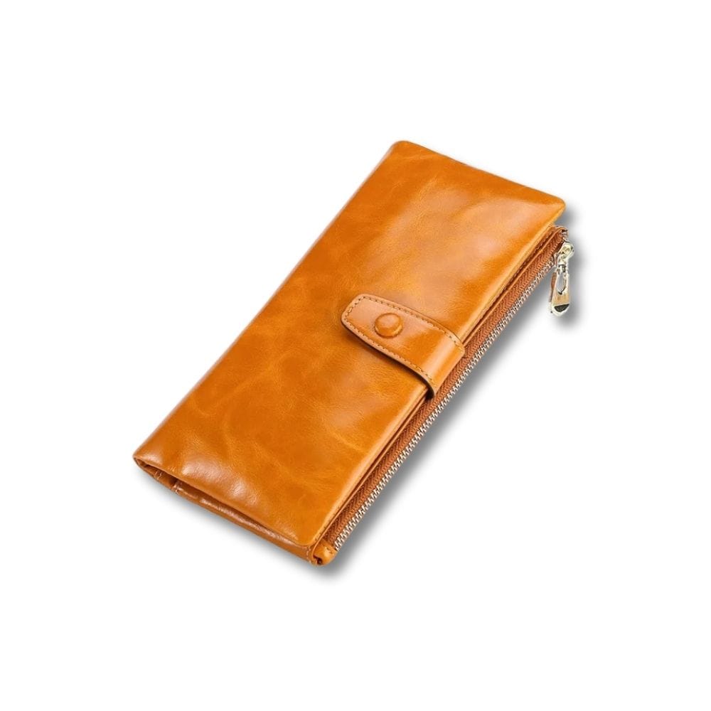 Porte Feuille Femme Grand | Avelia Marron