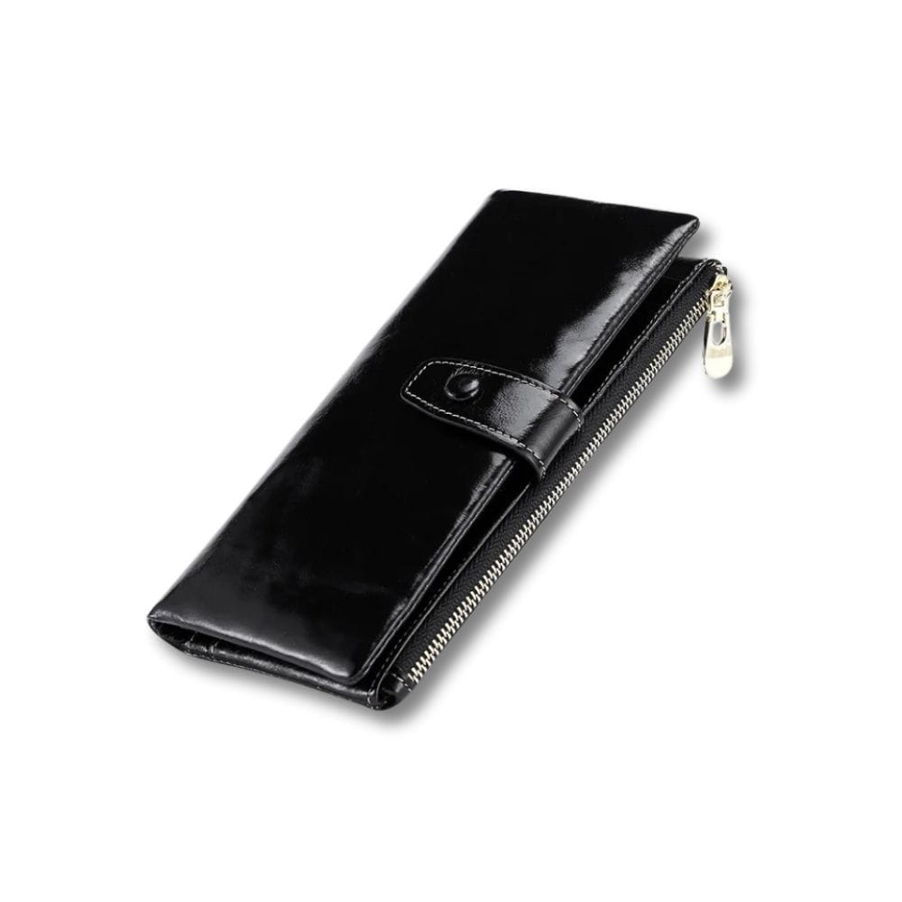 Porte Feuille Femme Grand | Avelia Noir