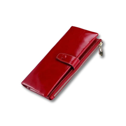 Porte Feuille Femme Grand | Avelia Rouge