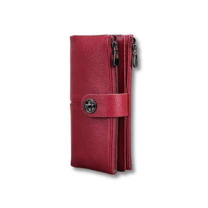 Porte Feuille Femme Long | Mila Rouge