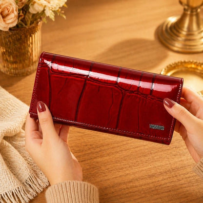 Porte Feuille Femme Rouge | Avelia