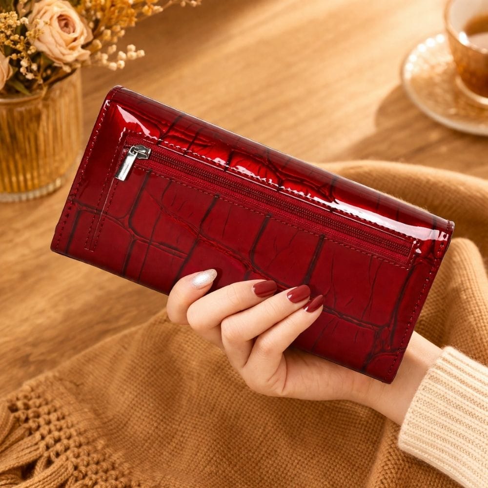 Porte Feuille Femme Rouge | Avelia