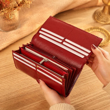 Porte Feuille Femme Rouge | Avelia