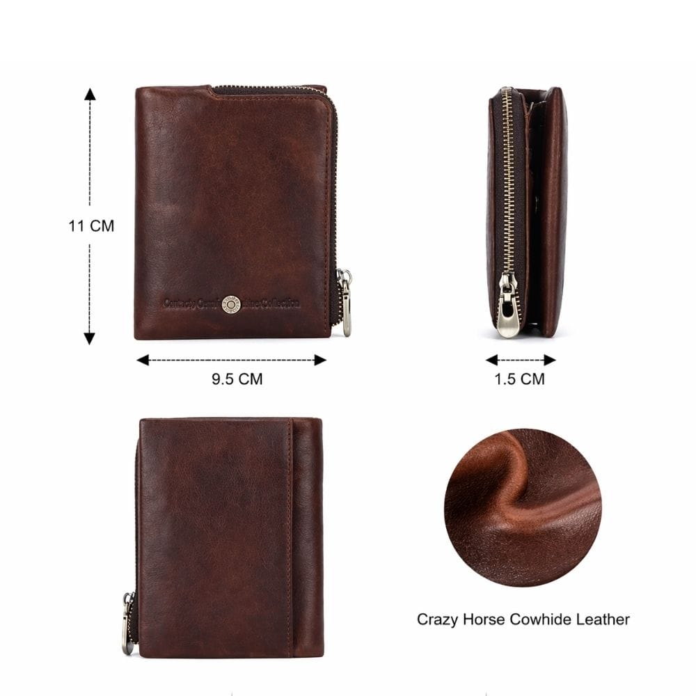 Porte feuille homme cuir marron | Daro Café