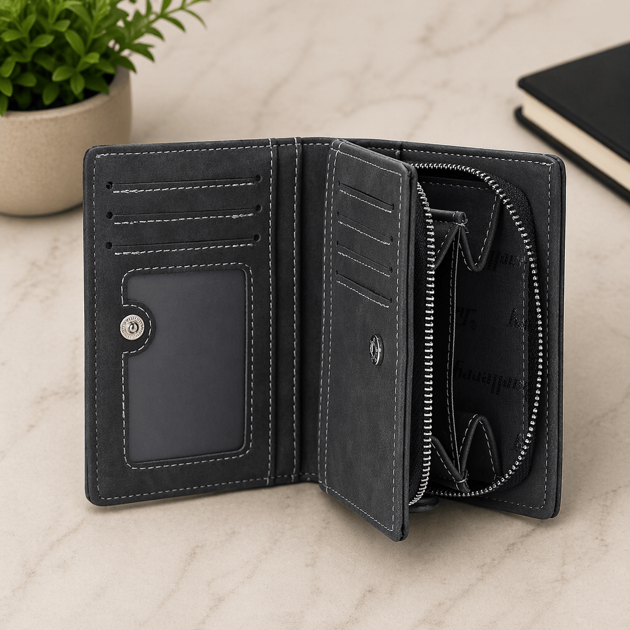 Porte feuille homme cuir noir | Varo